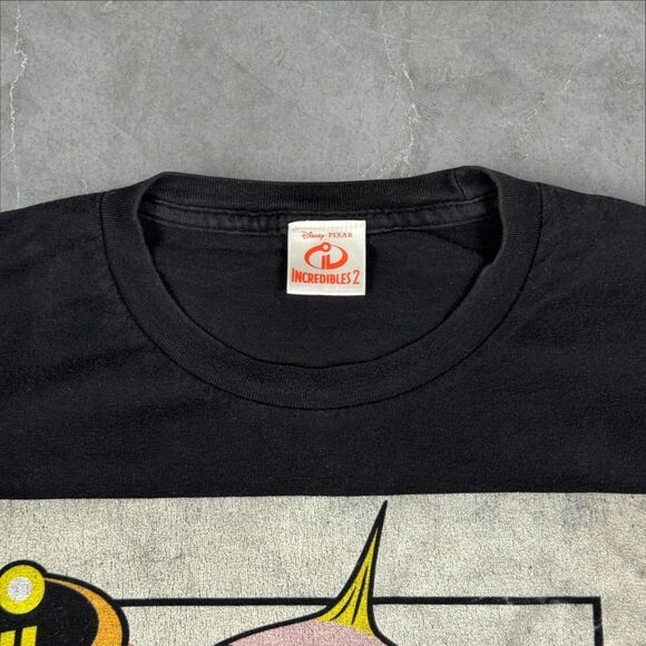 Incredibles 2 Jack Jack Playing Card Laser Eyes Hearts & Fire Shirt - Med/Large - Picture 3 of 7